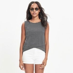 Madewell Striped Crossover Tank C9024 - S